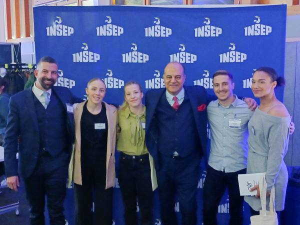 Avec des sportifs à l'INSEP
